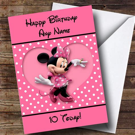 Free Printable Minnie Mouse Birthday Cards - Totally Free Printables