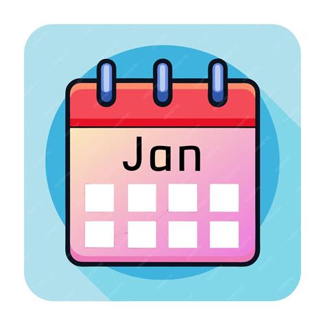 Calendar clip art and Vector Design With a White Background | Premium ...