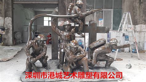 普及消防安全教育玻璃钢消防员人像雕塑理念深入人心|纯艺术|雕塑|港城雕塑 - 原创作品 - 站酷 (ZCOOL)