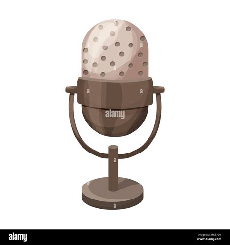 Old School Microphone Cartoon