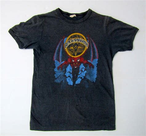 Vintage Black Sabbath Bloody Sabbath Mob Rules 666 Heavy Metal T-Shirt ...