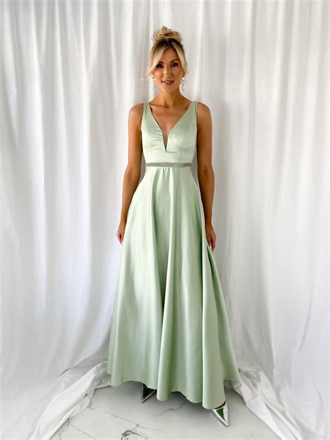 Brigitta Maxi Dress - Light Green – mykindofdress
