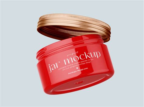 6 Free Glossy Cosmetic Jar With Metallic Lid Mockup PSD Files - Good ...