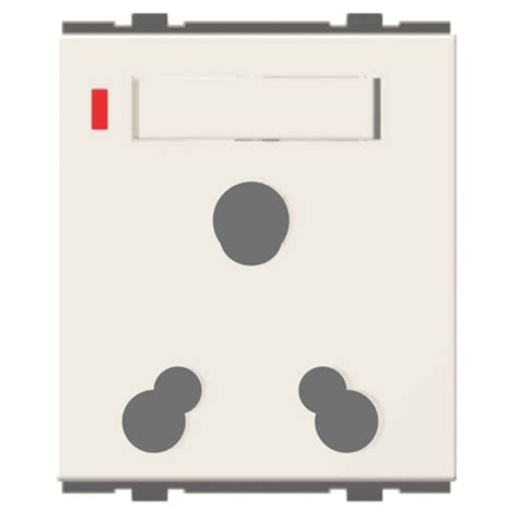 Buy Norisys Cube Series Integral Shuttered Socket With Switch 25A/6A ...