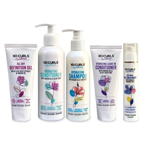 Buy New XO Curls 5-Combo Curl Therapy Range for Women & Men, with Pre ...