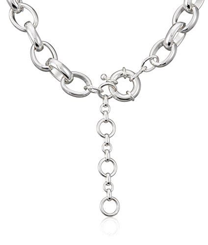 Accessorize Necklaces Day Round Chain Necklace for Women (Silver) (MN ...