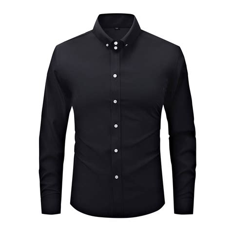 Dress Shirts for Men Long Sleeve Button-Down Tshirts Shirt Business ...