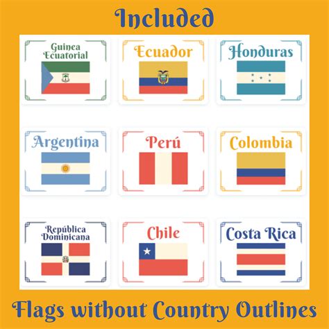 Spanish Speaking Countries Flags