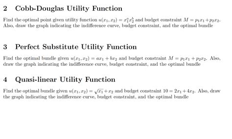 Solved 2 Cobb-Douglas Utility Function Find the optimal | Chegg.com