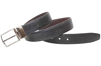 Buy TIE STUDIO Men’s Reversible PU Belt | Vegan Leather | Premium ...