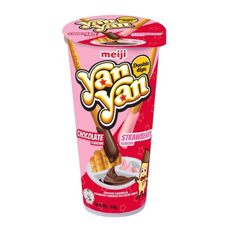 Meiji Yan Yan Biscuits (Pack Of 10, Chocolate and Strawberry) : Amazon ...