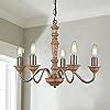 Buy ELYONA Farmhouse Chandelier for Dining Room, 5-Light Rustic ...