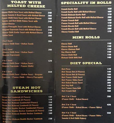 Menu at R Steam Hot, Mumbai, Shop no. 2