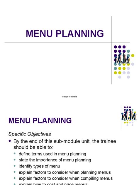 Types of Menu Planning 的图像结果