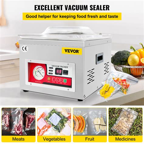 Buy VEVOR Chamber Vacuum Sealer DZ260S/A Packaging Sealing Machine Food ...
