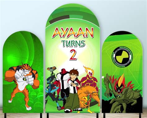 Ben 10 Theme Arch Backdrop | Party Supplies India Online