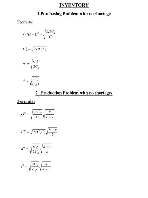 Image result for Inventory Index Formula