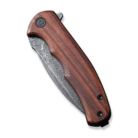 CIVIVI Mini Praxis Guibourtia Wood Damascus Clad - C18026C-DS1 | House of Knives Canada