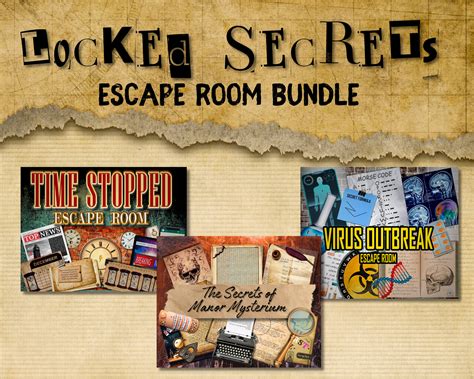 Escape Room Games DIY Printable Escape Room for Adults Bundle ...
