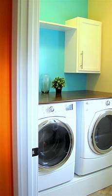 Tiny Laundry Room by I Married A Tree Hugger Small Laundry Room Big Color Tiny Laundry Room