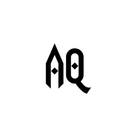 Premium Vector | Aq monogram logo design letter text name symbol ...