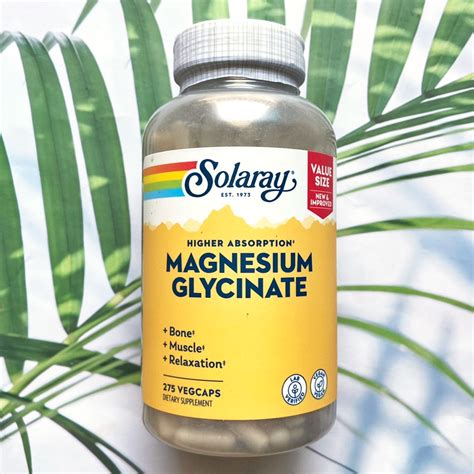 (Solaray®) Higher Absorption Magnesium Glycinate 350 mg แมกนีเซียม ไกล ...