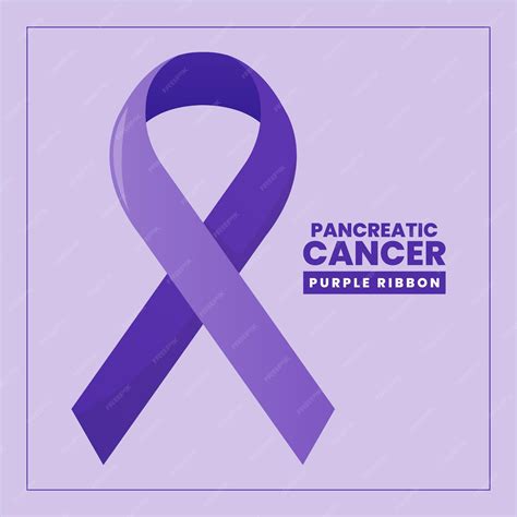 Premium Vector | Pancreatic cancer purple ribbon eps vector