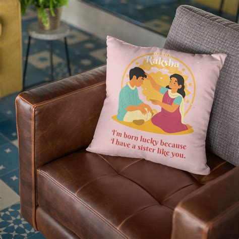 Happy Raksha Bandhan Cushion For Sister | Best Gift For Sister | Custom ...