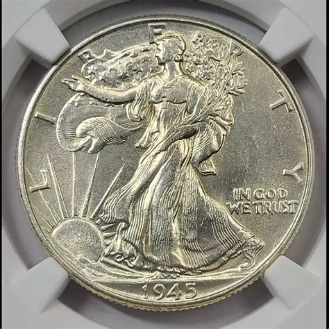 1945 Walking Liberty Half Dollar NGC MS-62 - Old Pueblo Coin
