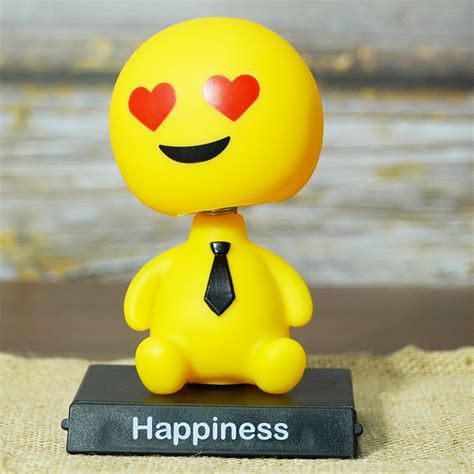 Buy Emoji Bobblehead (Heart Eyes Emoji) Car Decoration Phone Stand ...