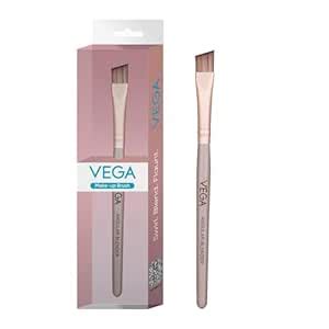 Vega Angular Blender for Eye Liner with Wooden Handle Make-Up Brush ...