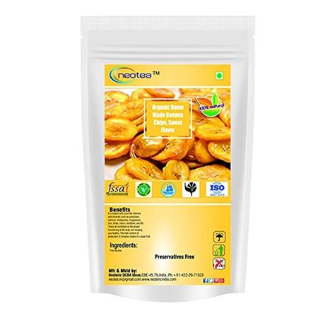 Neotea Organic Home Made Banana Chips Masala Flavor 250 gm : Amazon.in ...
