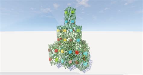 Image result for Large Christmas Tree Minecraft Tutorial
