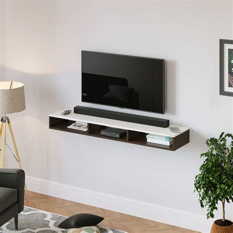 Wall Mounted TV stand, Wall Mount TV Unit, Wooden TV Unit — Bluewud
