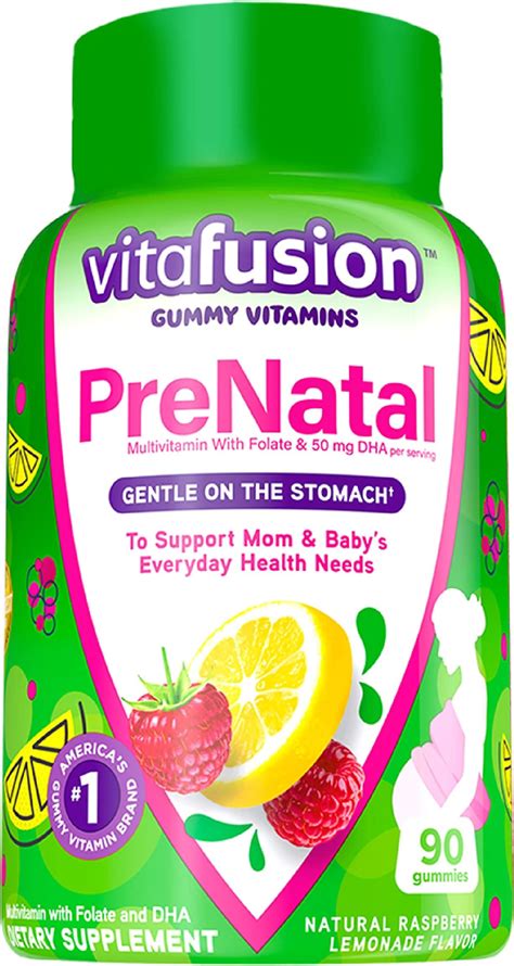 Amazon.com: vitafusion PreNatal Gummy Vitamins, Raspberry Lemonade ...