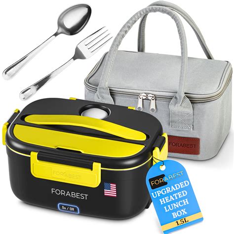 FORABEST Electric Lunch Box Food Heater Upgraded Portable Food Warmer ...