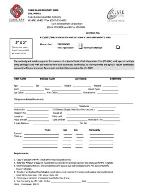 Fillable Online subic-clark freeport zone - Subic Bay Fax Email Print ...