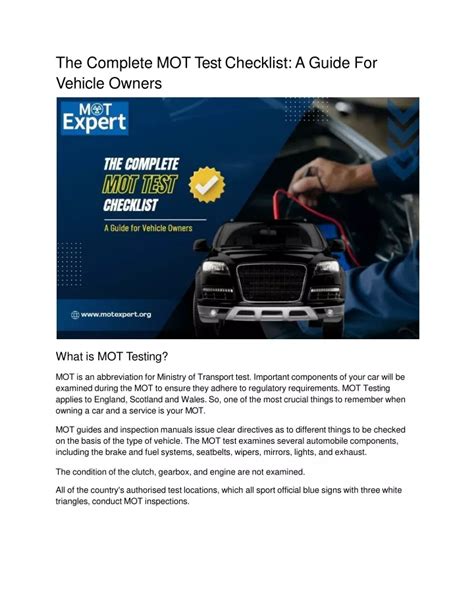 Image result for Mot Contingency Test Form