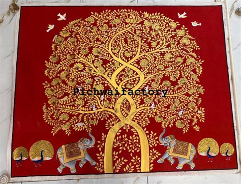 Buy Tree of Life Pichwai Painting Indian Folk Art Wall Art Online in ...