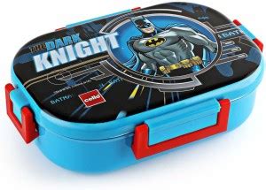 Flipkart.com | cello feast deluxe stainless steel lunch box blue batman ...