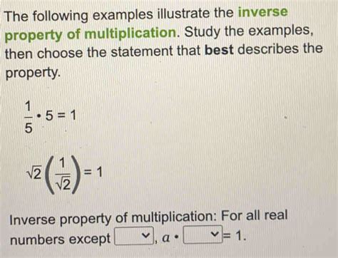 Image result for Multiplicative Inverse Property
