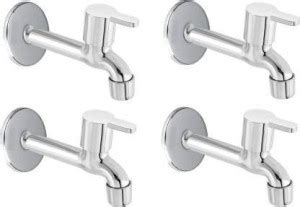 Redcroc Long Body Bathroom Tap Foam Flow Water With Wall Flange (Pack ...