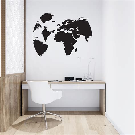 World Map Wall Decal Sticker 的图像结果