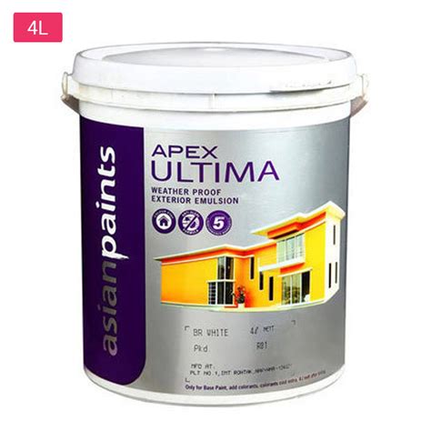 Asian Paints Apex Ultima Exterior 4L Brilliant White | mykit | Buy ...