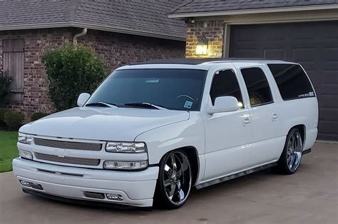 2003 Suburban with bags and ragtop | Ford super duty trucks, Super duty trucks, Cool trucks