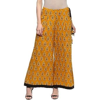 Buy Dillen Indian Stylish Palazzo for Women | Readymade Regular Fit ...