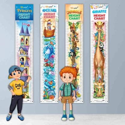 PRINCESS HEIGHT CHART, OCEAN HEIGHT CHART, JUNGLE HEIGHT CHART and ...