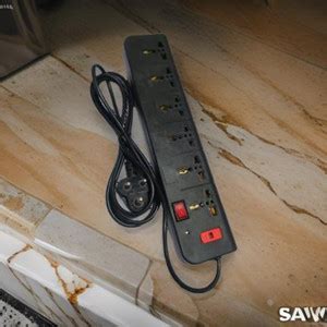 TECHNATURE 6 Socket Power Extension Board with 1 Switch, Surge ...