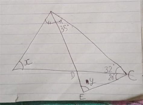 in ∆ABC, AD IS the bisector of angle BAC and angle ACD= 32°. AD is ...