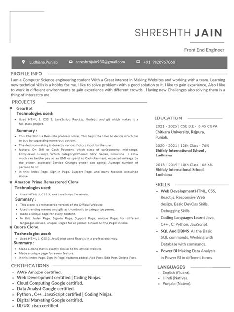 Image result for Shells Script Resume Free